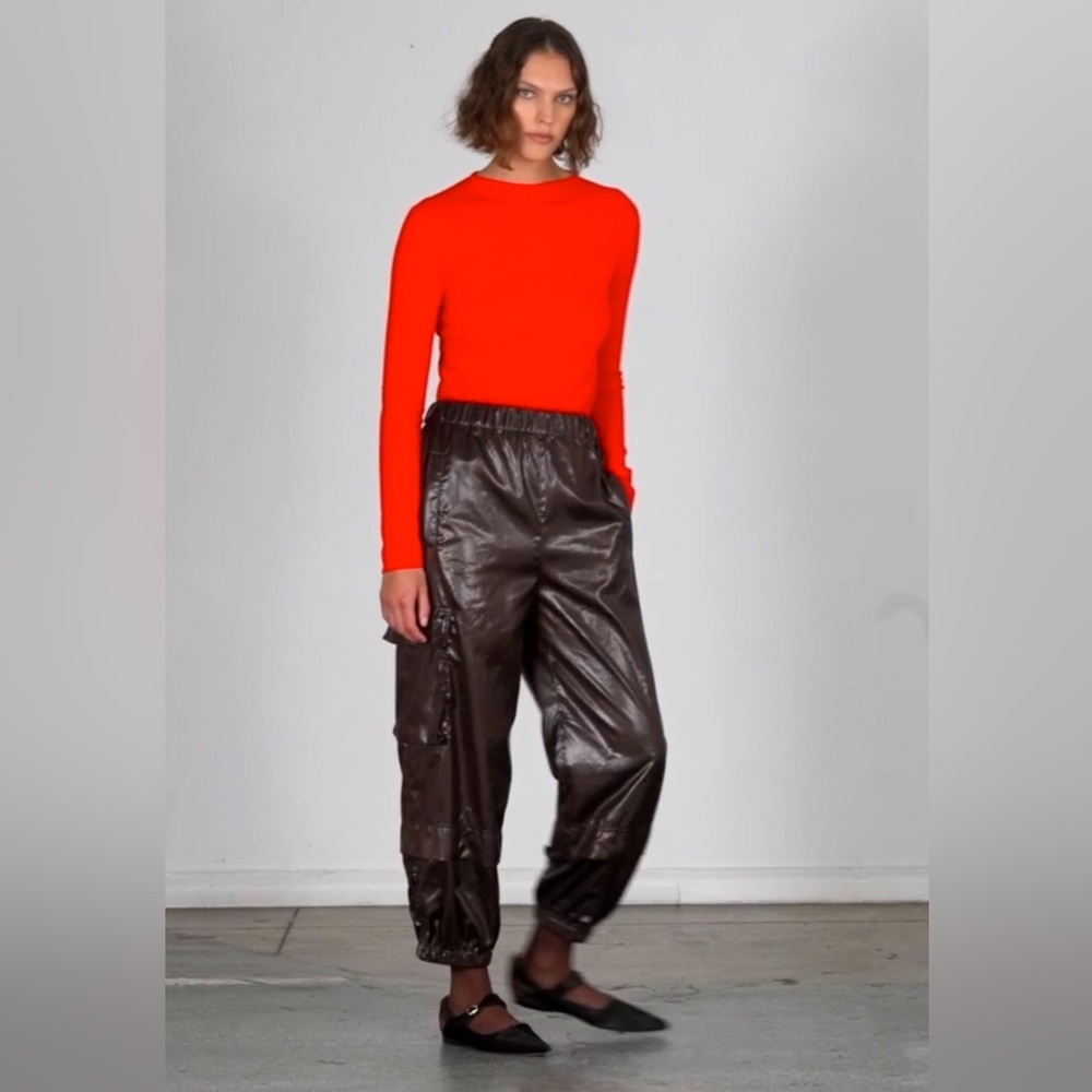 Tibi Nylon Pull-on Joggers